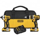 Dewalt DCK286D2  20V MAX* XR Lithium Ion Brushless Compact Hammerdrill & Impact Driver Combo Kit