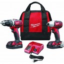 Milwaukee 2691-22 M18 Li-Ion 18V Compact Drill Impact Driver Kit