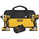 Dewalt 20V MAX XR Cordless Lithium-Ion 1/2 in. Brushless Drill Driver and Impact Driver Combo Kit